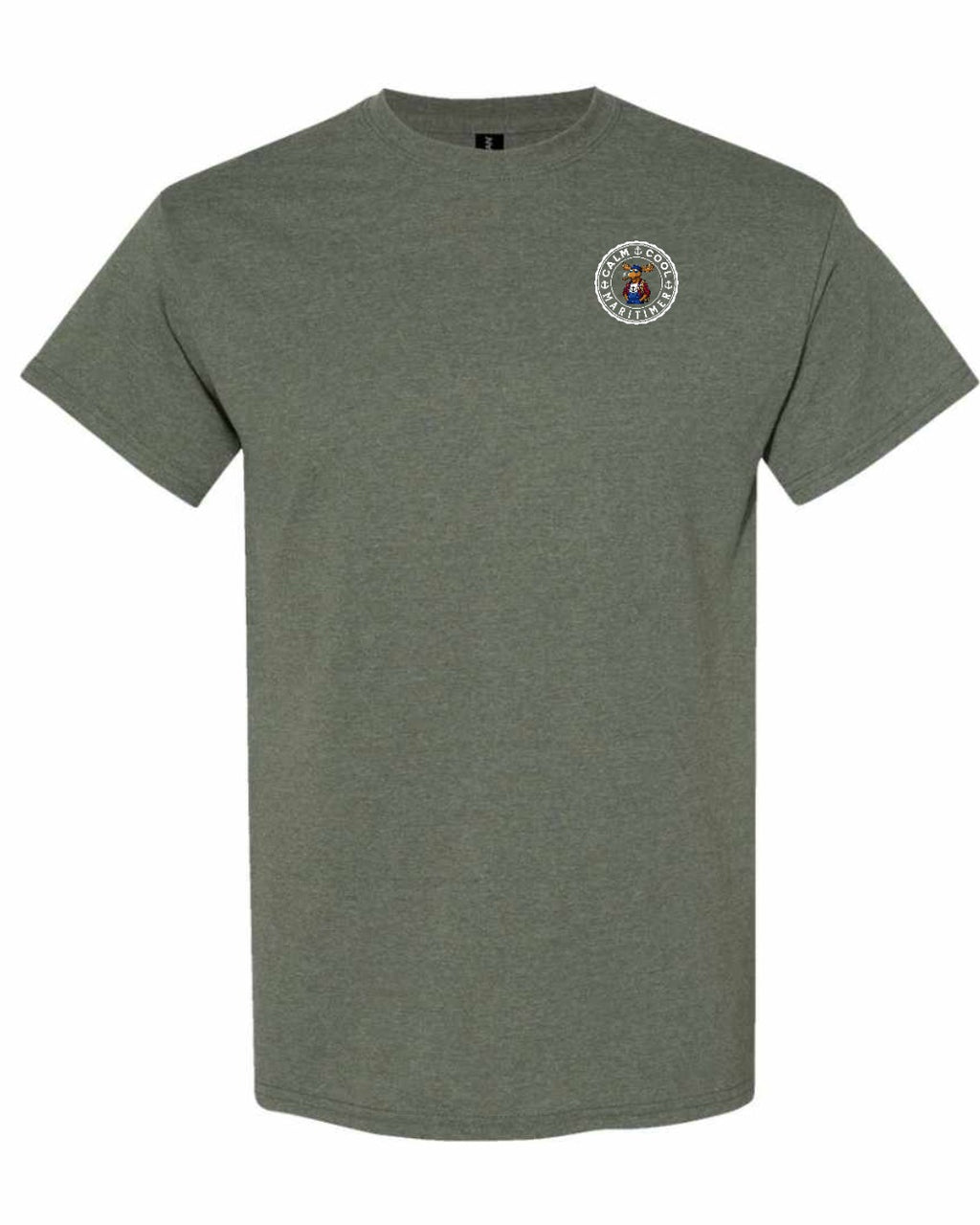 Calm Cool Maritimer Moose Left Chest Men's Tee