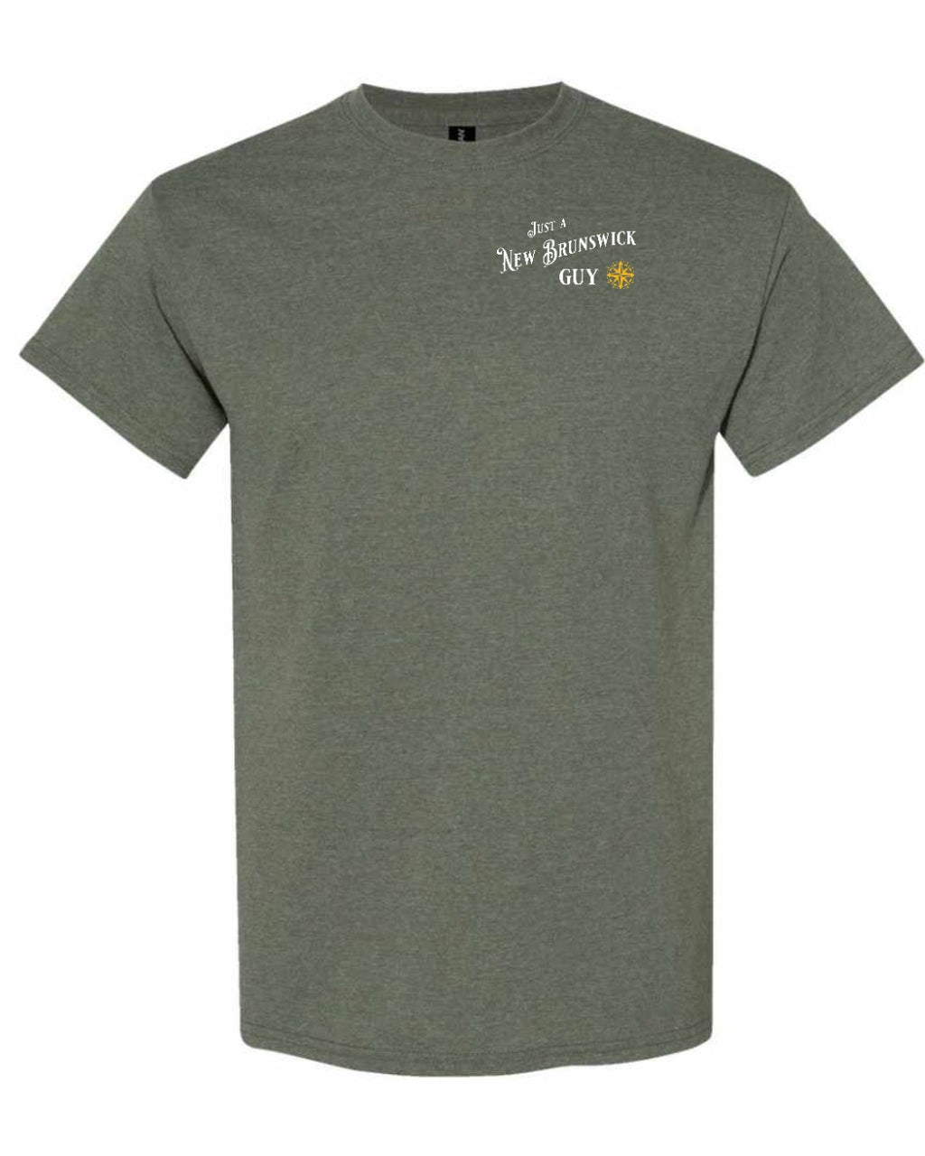 Just A NB Guy Yellow Compass Left Chest Men's Tee