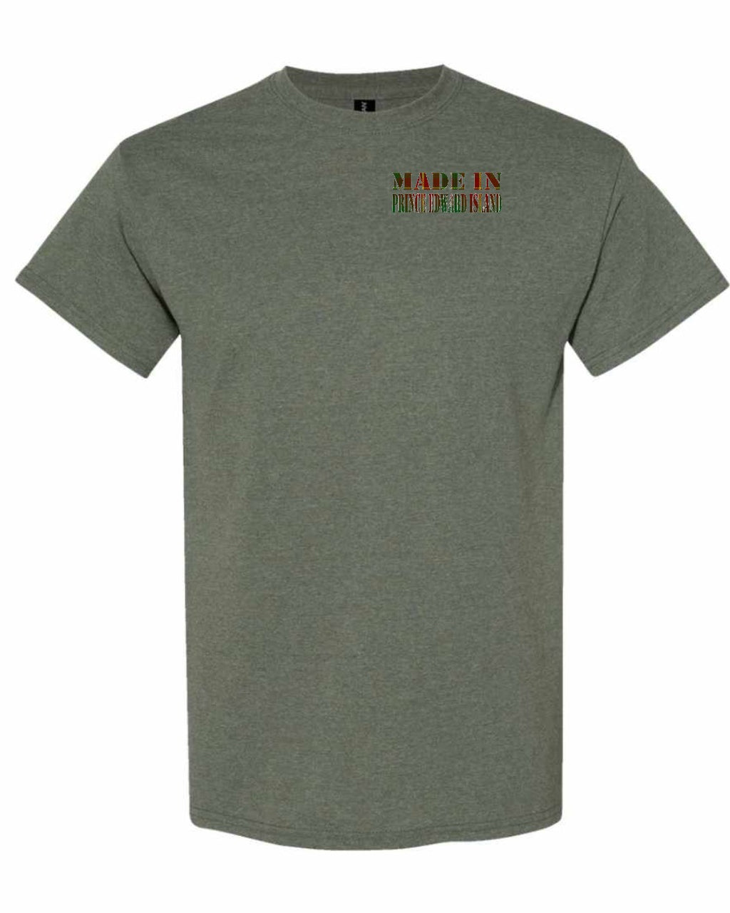 Made in PEI Tartan Left Chest Men's Tee