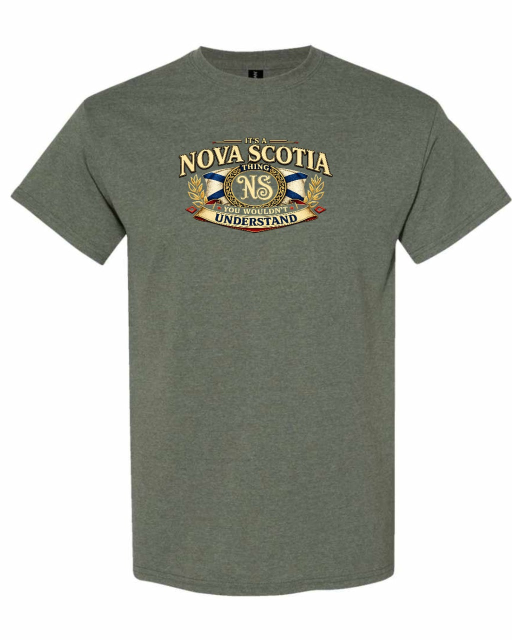 Ns Understand Men's Tee in Heather Military Green