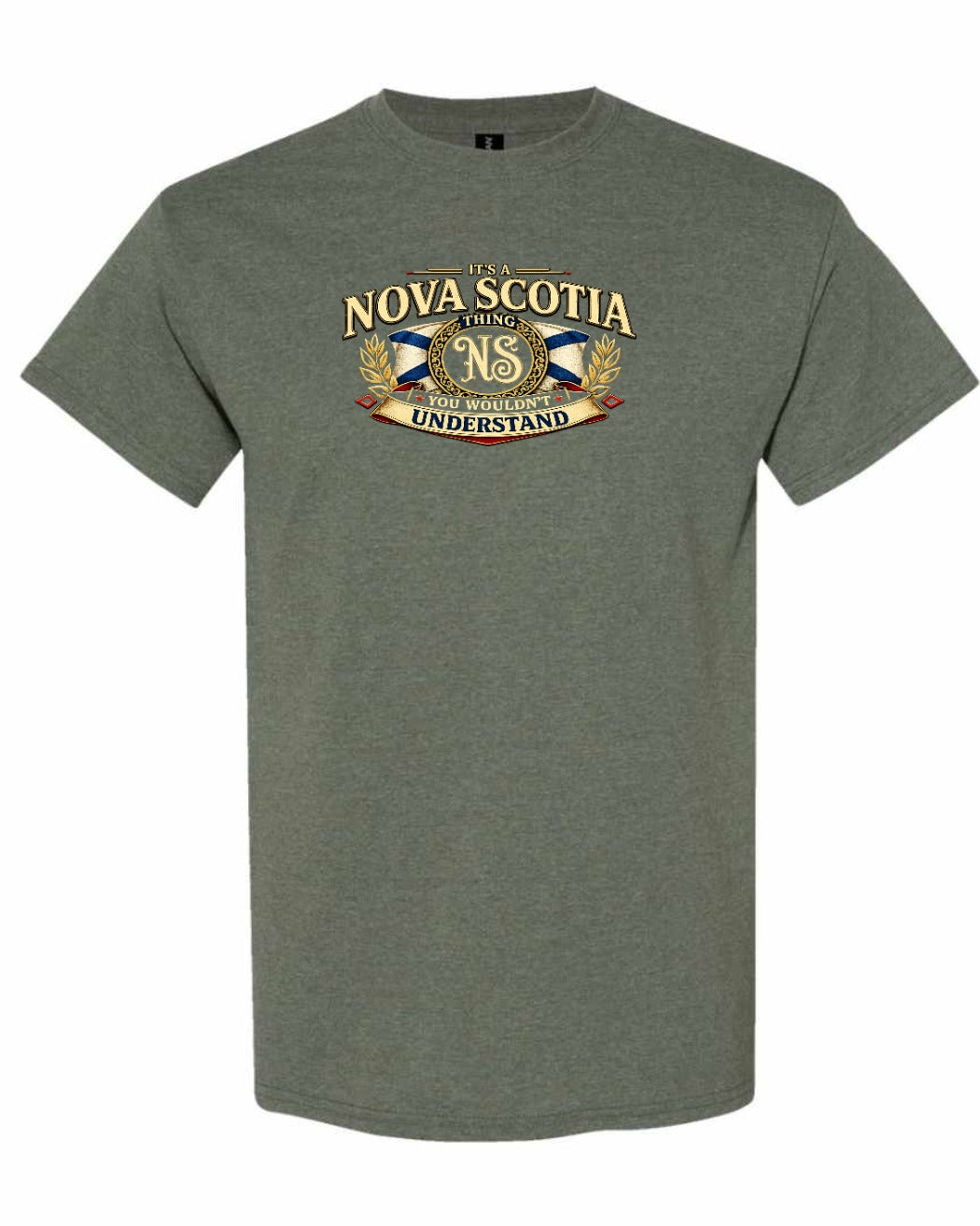 Ns Understand Men's Tee in Heather Military Green