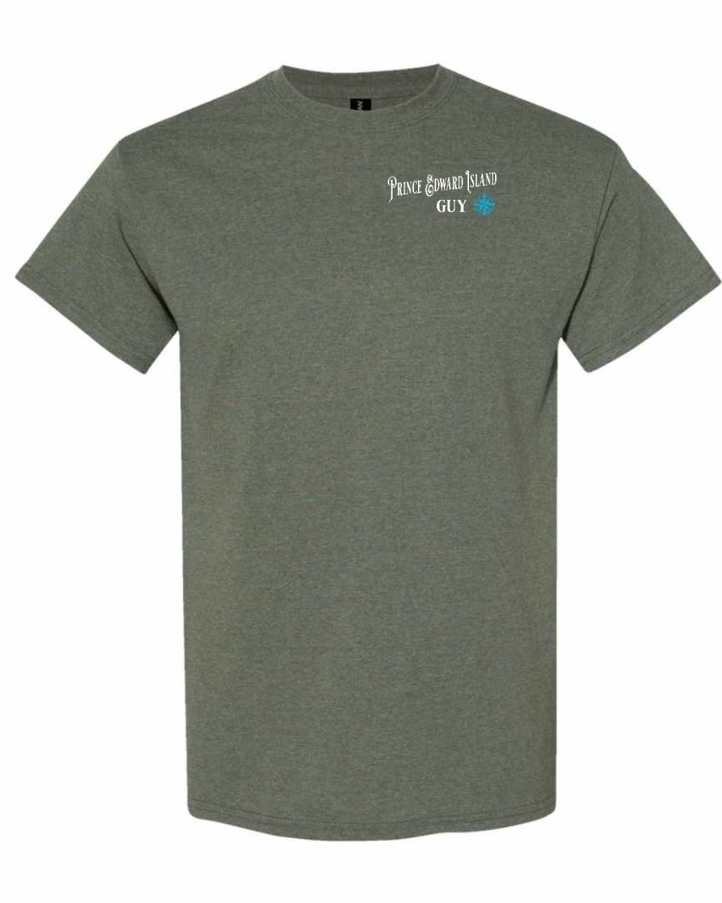 PEI Guy Blue Compass Left Chest Men's Tee