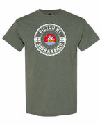 Pictou Born Raised Men's Tee in Heather Military Green