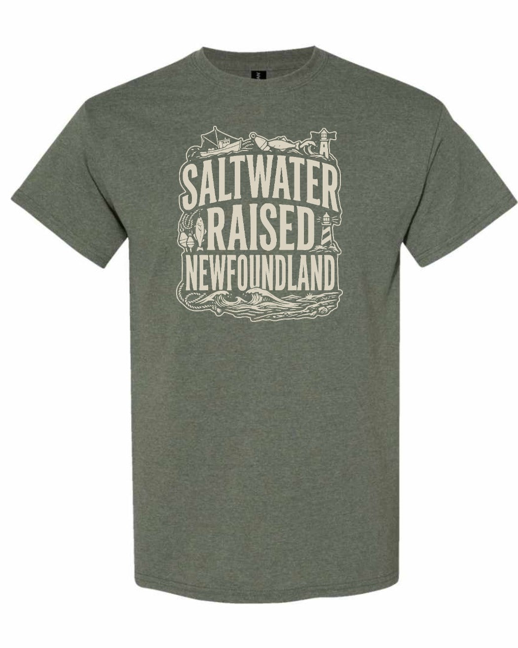 NFLD Saltwater Raised Folk Men's Tee