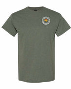 Born and Raised NB Heart Flag Left Chest Men's Tee