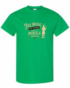 Muisic Will Continue Bagpipes Men's Tee in Irish Green