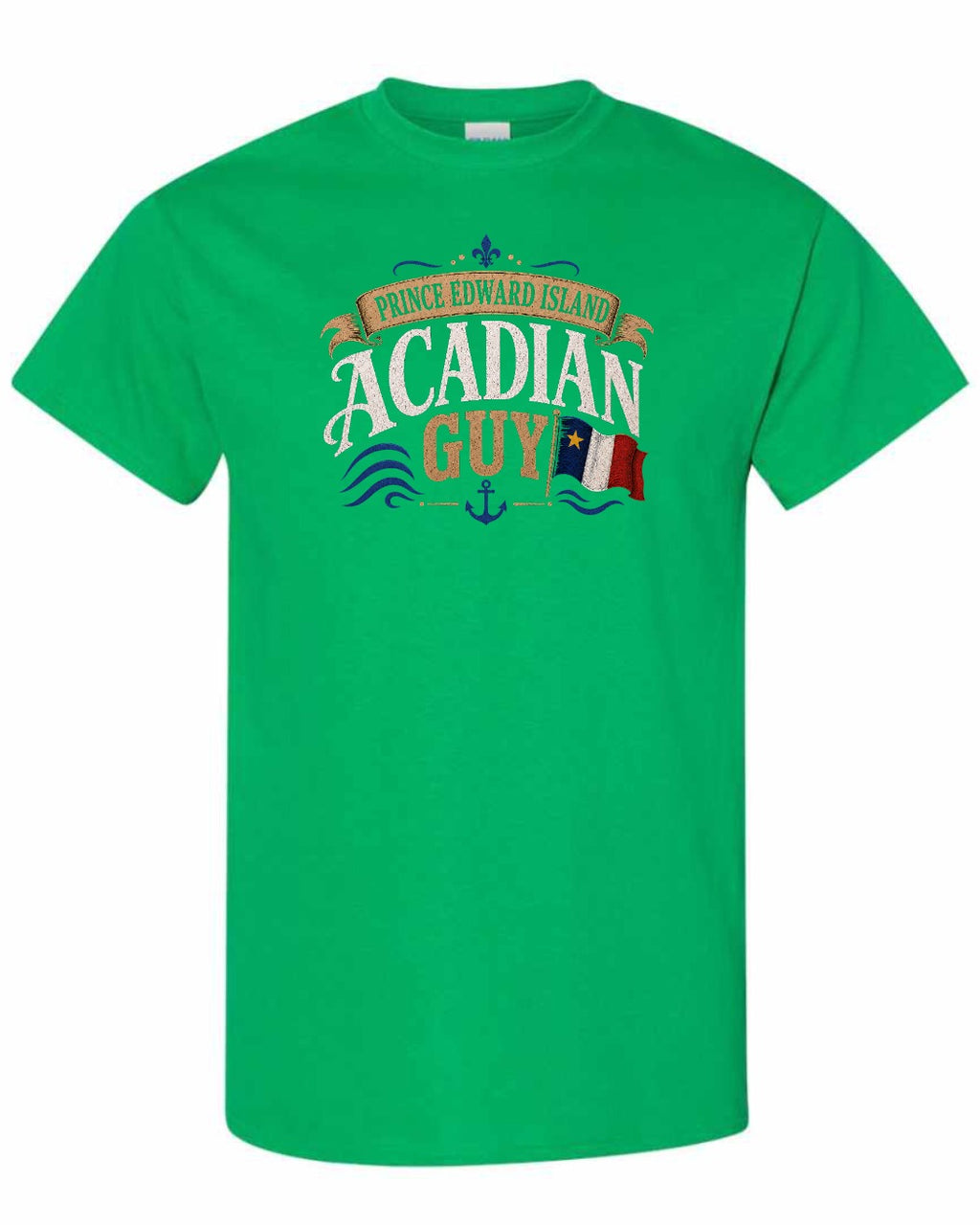 Prince Edward Island Guy Men's Tee in Irish Green