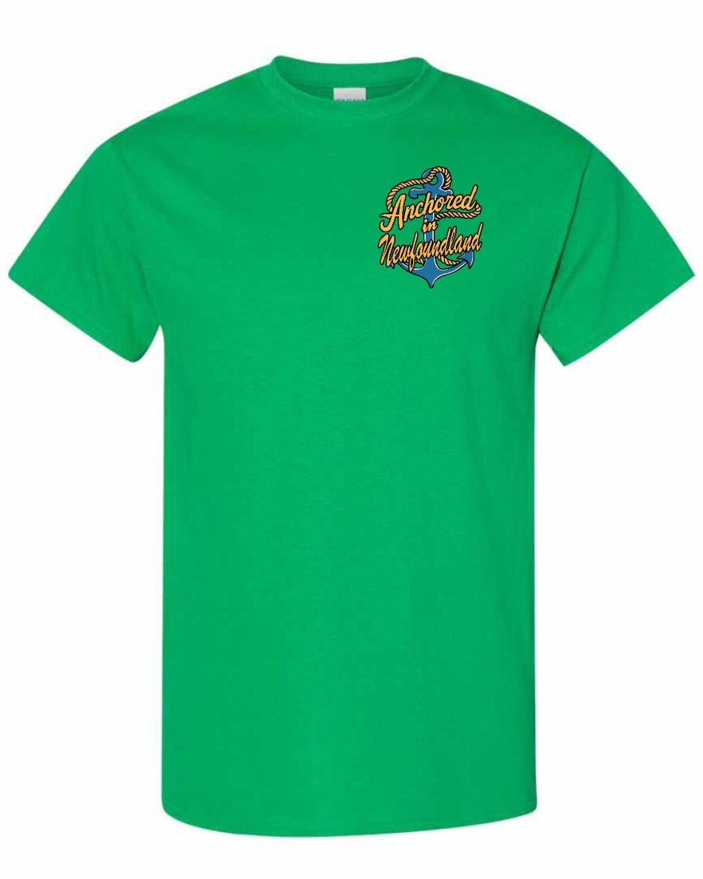 Anchored In NFLD Left Chest Men's Tee