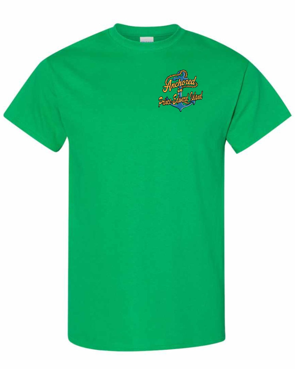 Anchored In PEI Left Chest Men's Tee