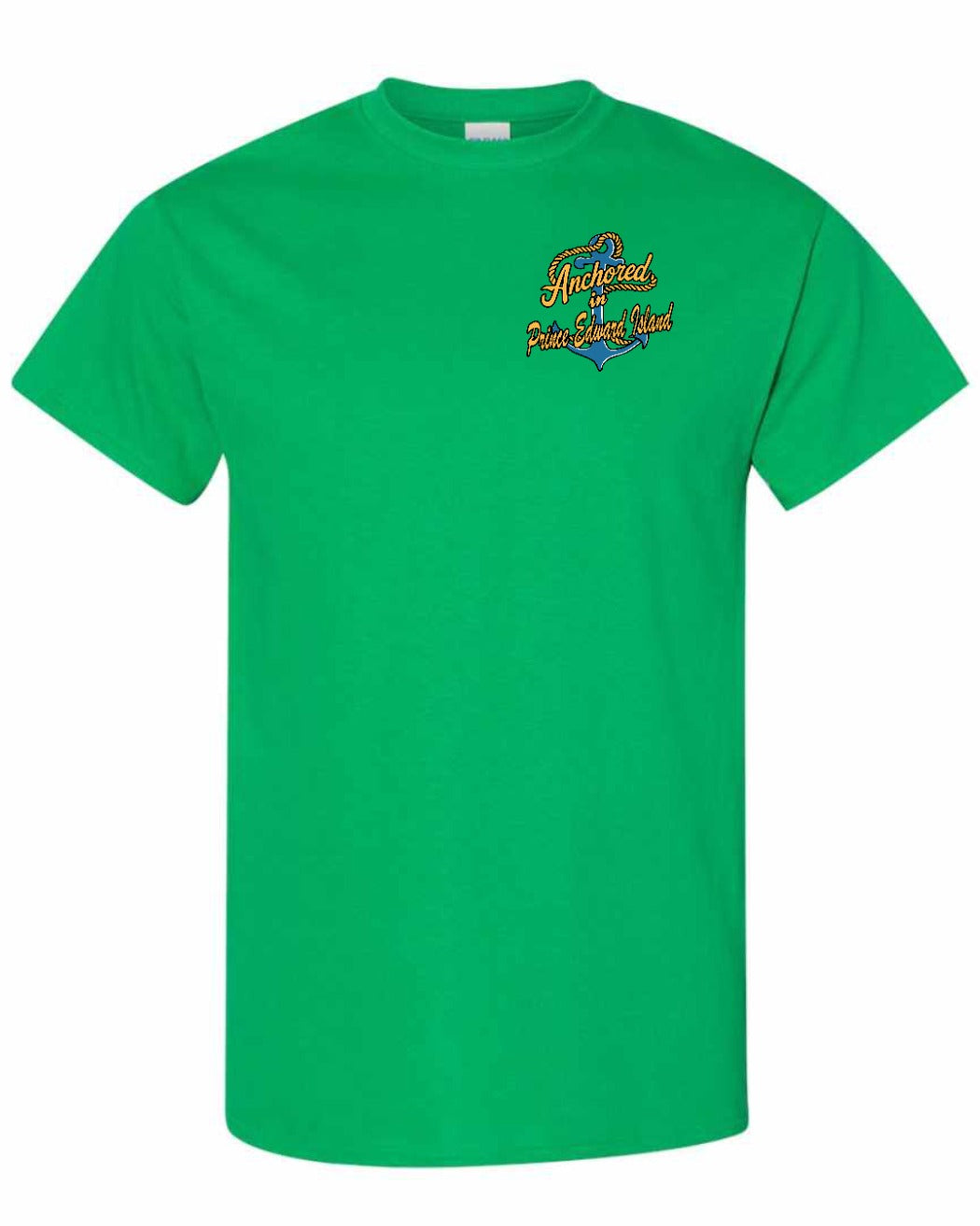 Anchored In PEI Left Chest Men's Tee