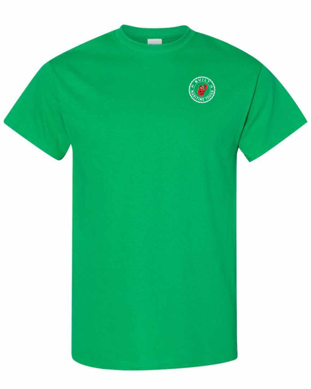 Built Maritime Tough Lobster Left Chest & Back Men's Tee