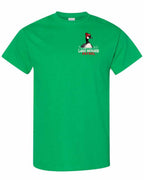 Lake Patrol Left Chest and Back Men's Tee in Irish Green