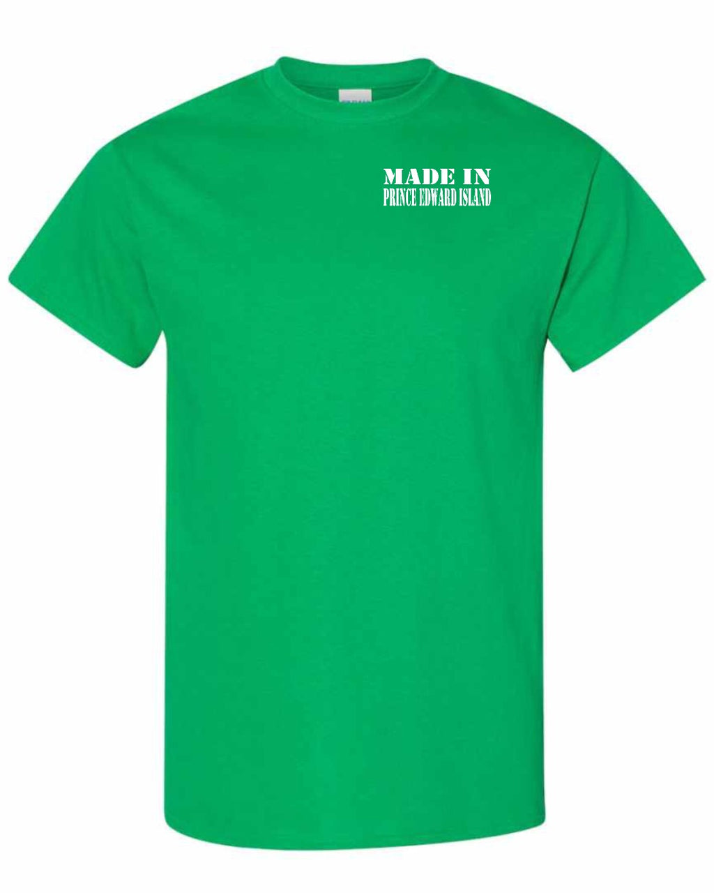 Made in PEI (White Lettering) Left Chest Men's Tee