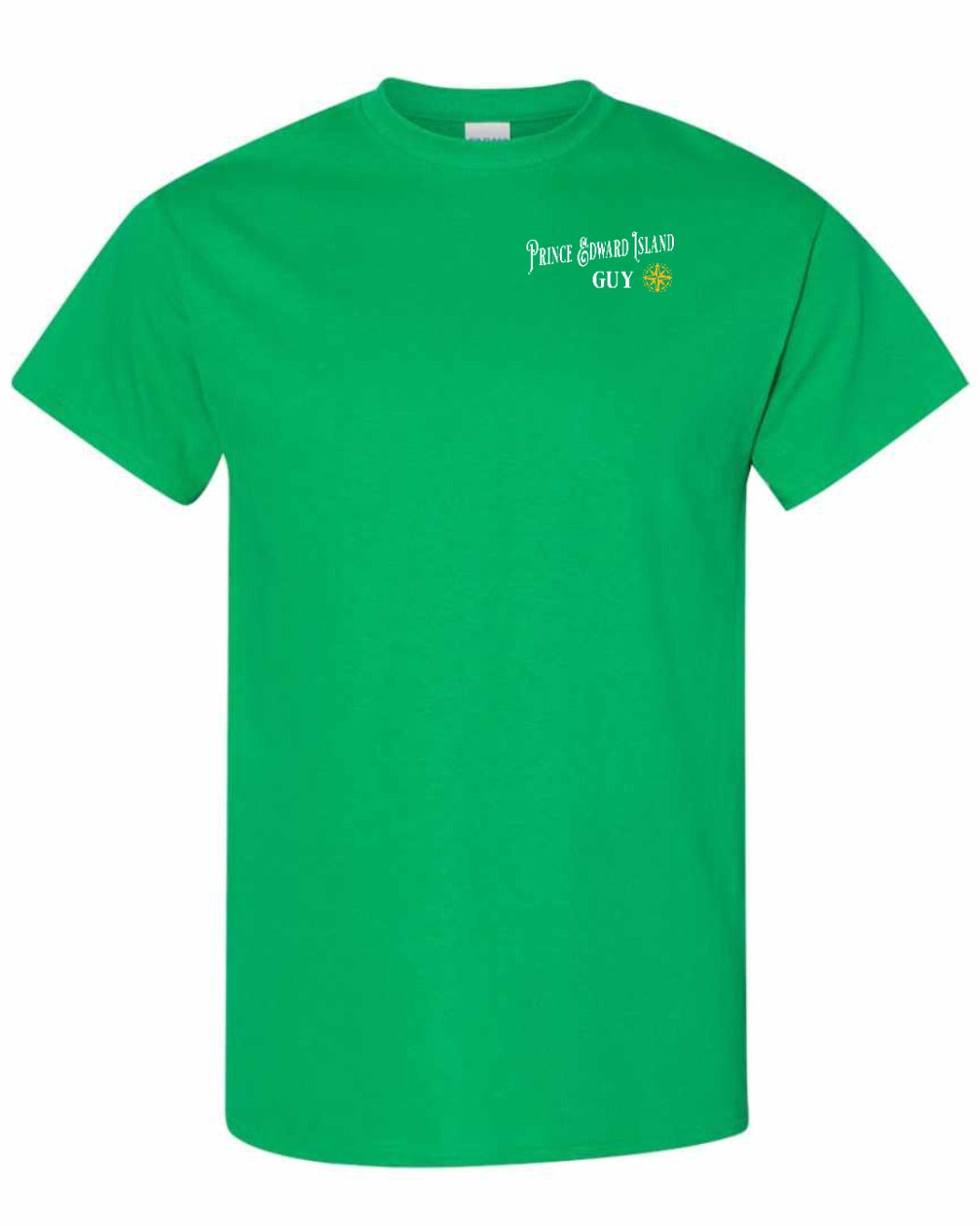 PEI Guy Yellow Compass Left Chest Men's Tee