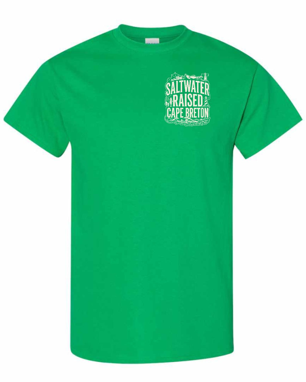 CB Saltwater Raised Folk Left Chest Men's Tee