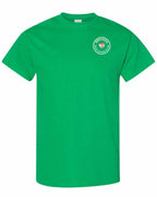Born and Raised PEI Heart Flag Left Chest & Back Men's Tee