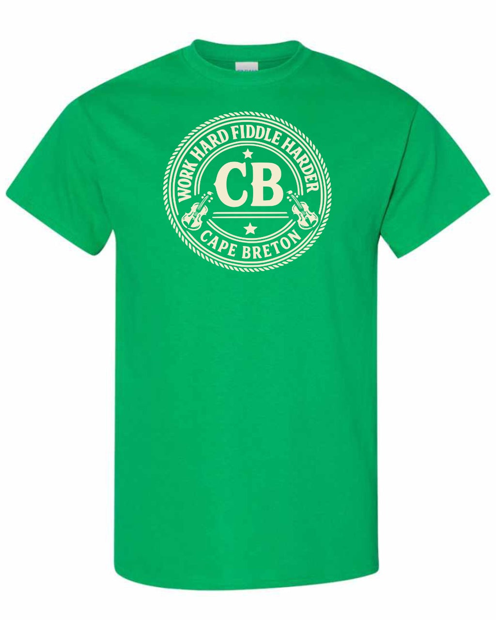 Work Hard Cb Men's Tee in Irish Green