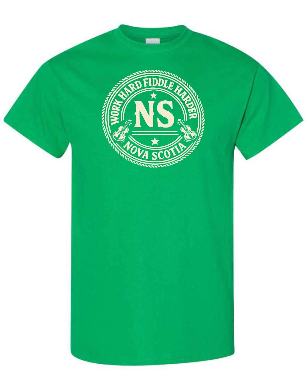 Work Hard Ns Men's Tee in Irish Green