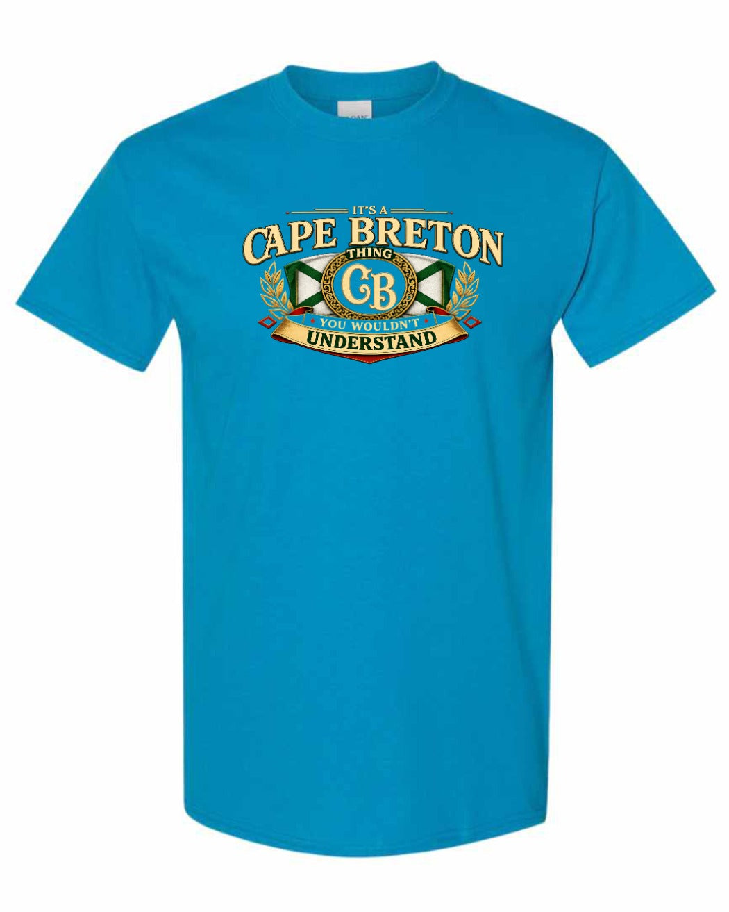 Cb Understand Flag Men's Tee in Sapphire