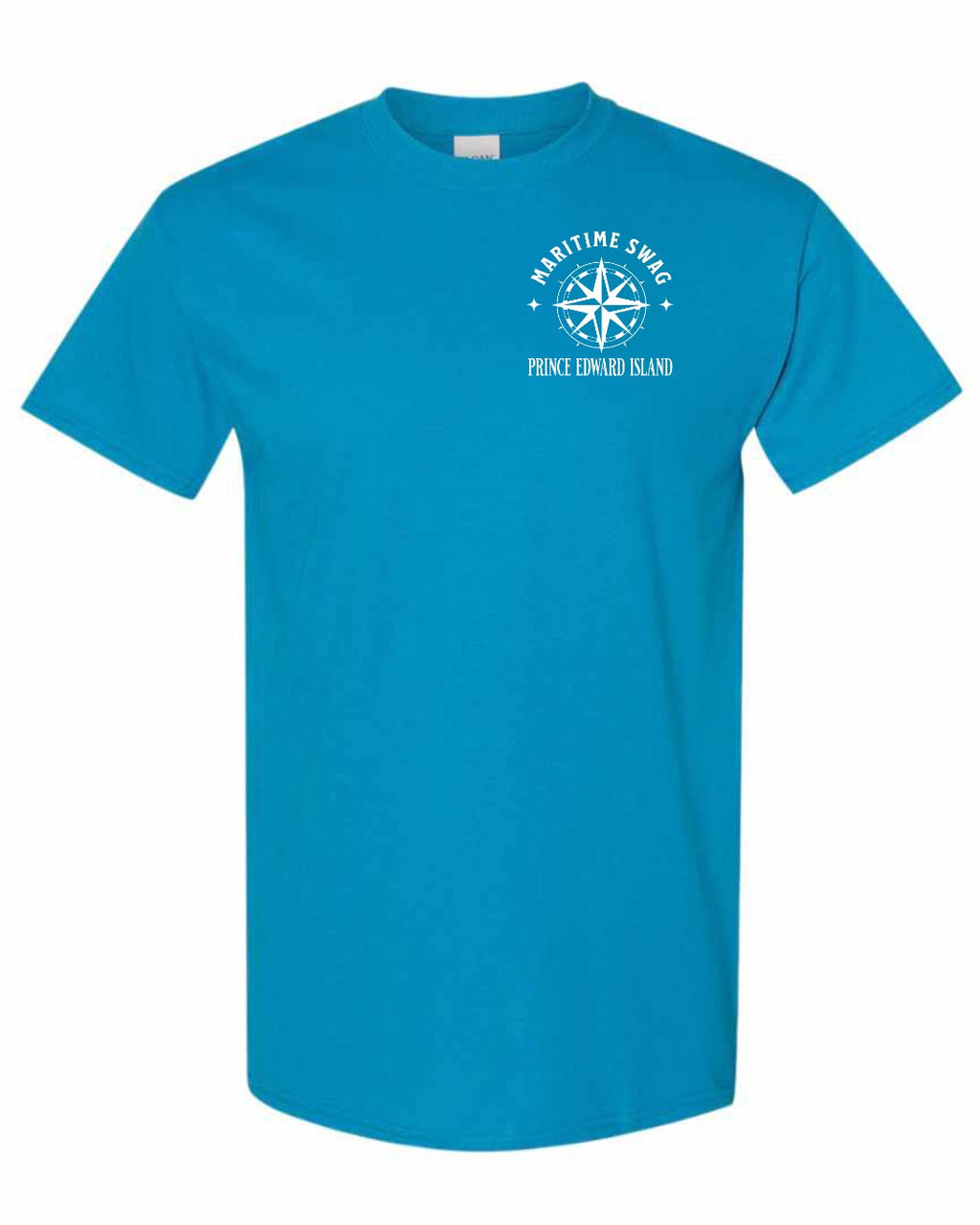 Maritime Swag PEI Compass Left Chest Men's Tee