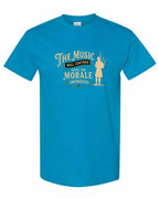 Muisic Will Continue Bagpipes Men's Tee in Sapphire