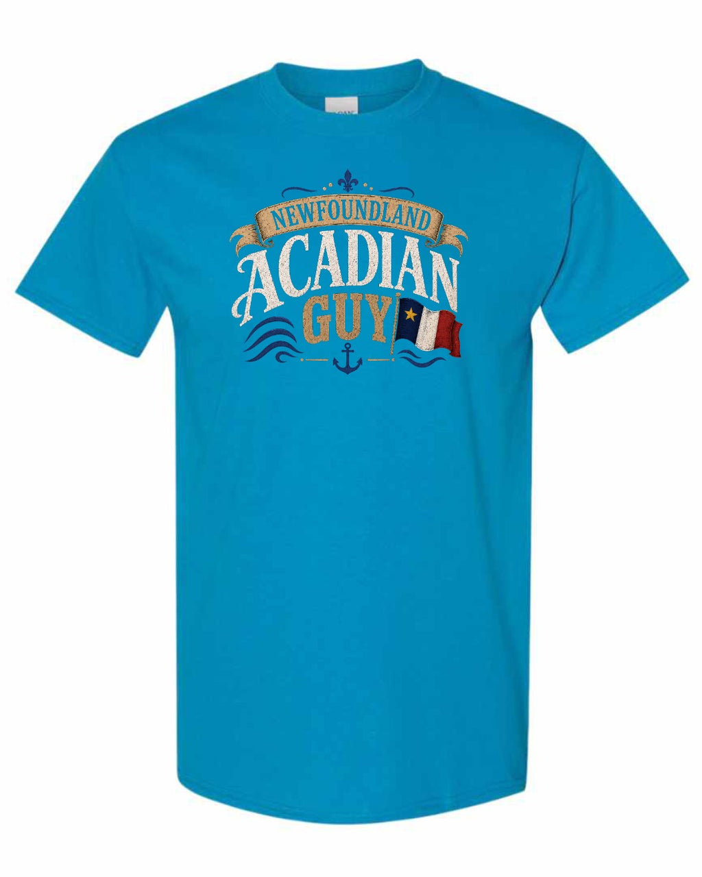 Newfoundland Guy Men's Tee in Sapphire
