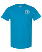 Born and Raised NFLD Heart Flag Left Chest & Back Men's Tee