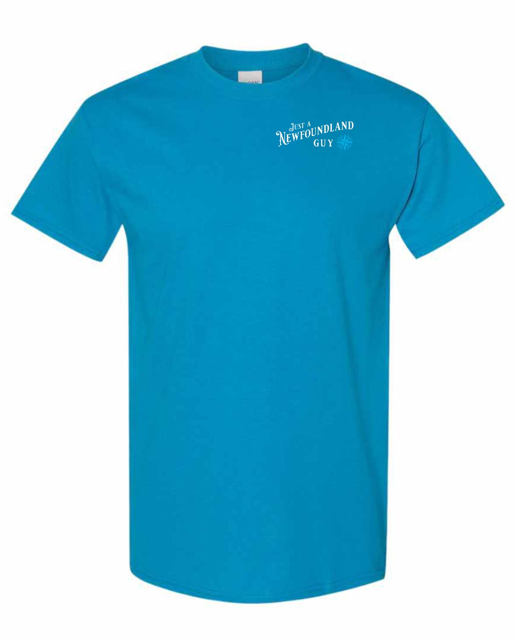 Just A NFLD Guy Blue Compass Left Chest Men's Tee