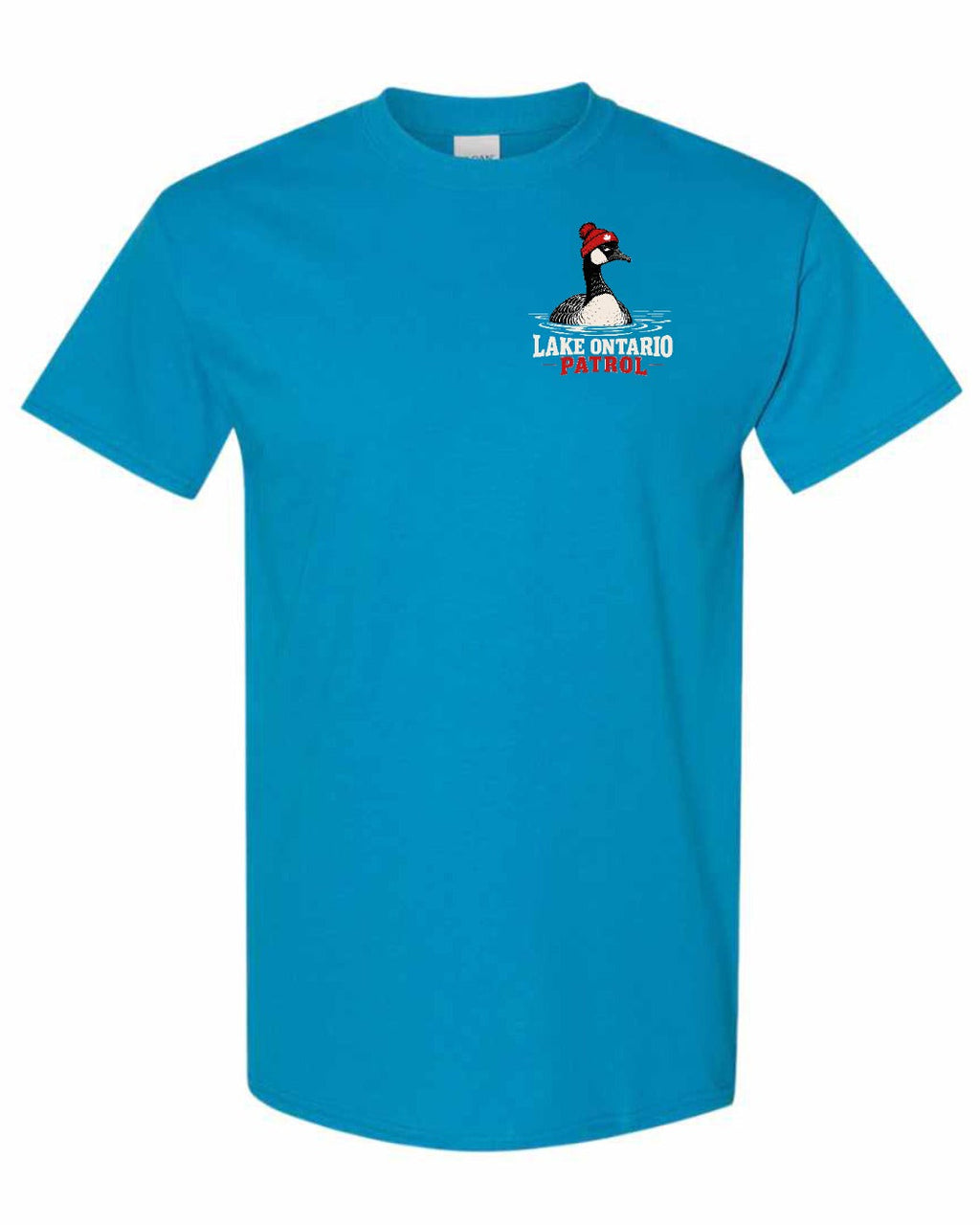 Lake Patrol Left Chest and Back Men's Tee in Sapphire