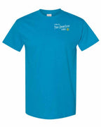 Living the PEI Life Yellow Compass Left Chest Men's Tee