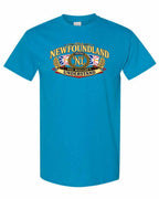 Newfoundland Thing Badge Full Front Men's Tee in Sapphire