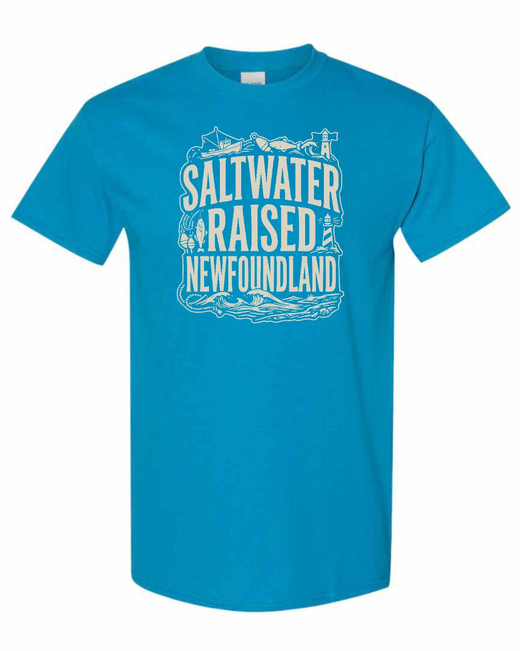 NFLD Saltwater Raised Folk Men's Tee