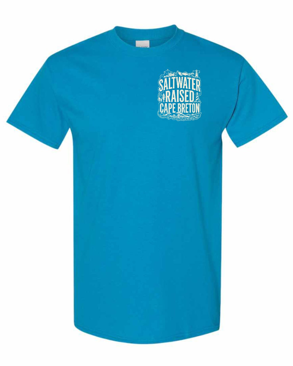 CB Saltwater Raised Folk Left Chest Men's Tee