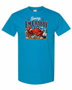 Sorry Im Crabby Men's Tee in Sapphire
