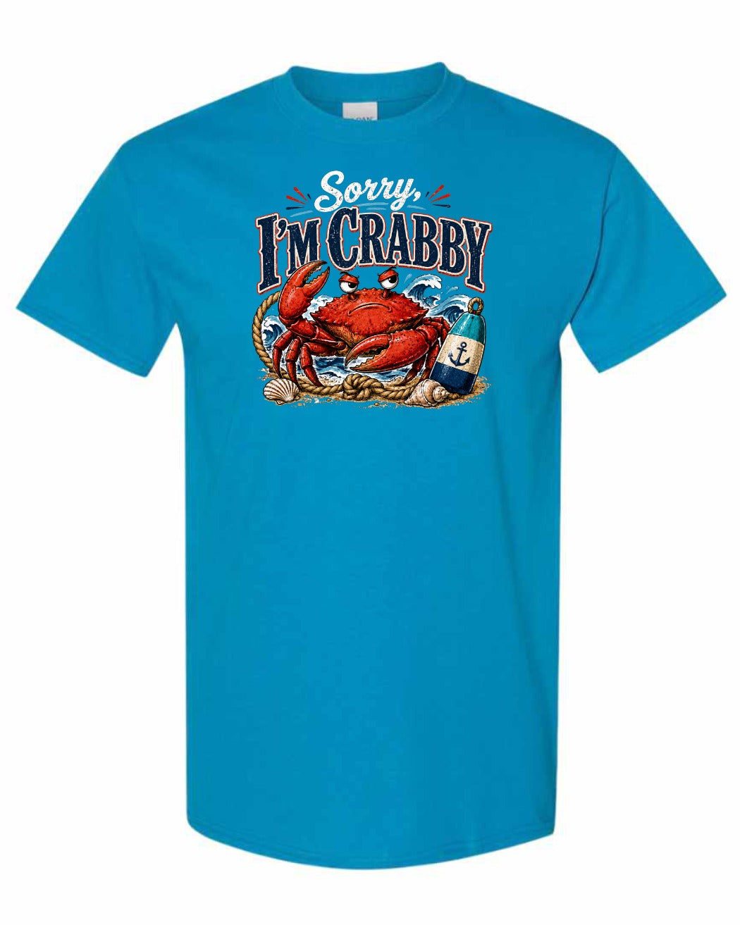 Sorry Im Crabby Men's Tee in Sapphire