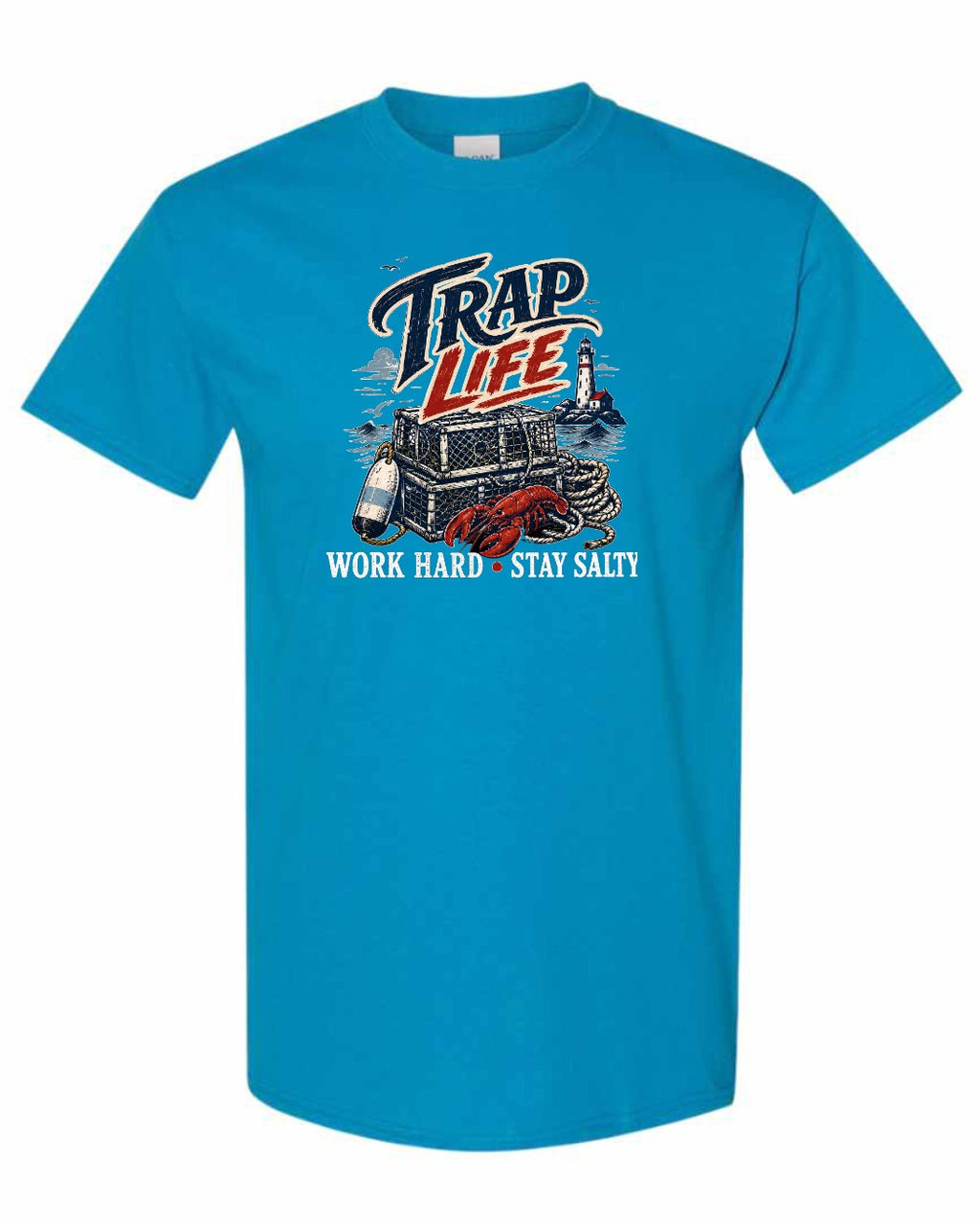 Trap Life Men's Tee in Sapphire