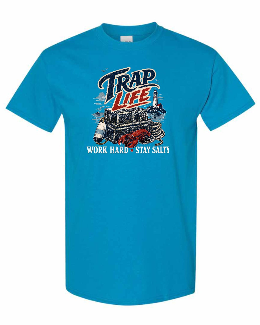 Trap Life Men's Tee in Sapphire