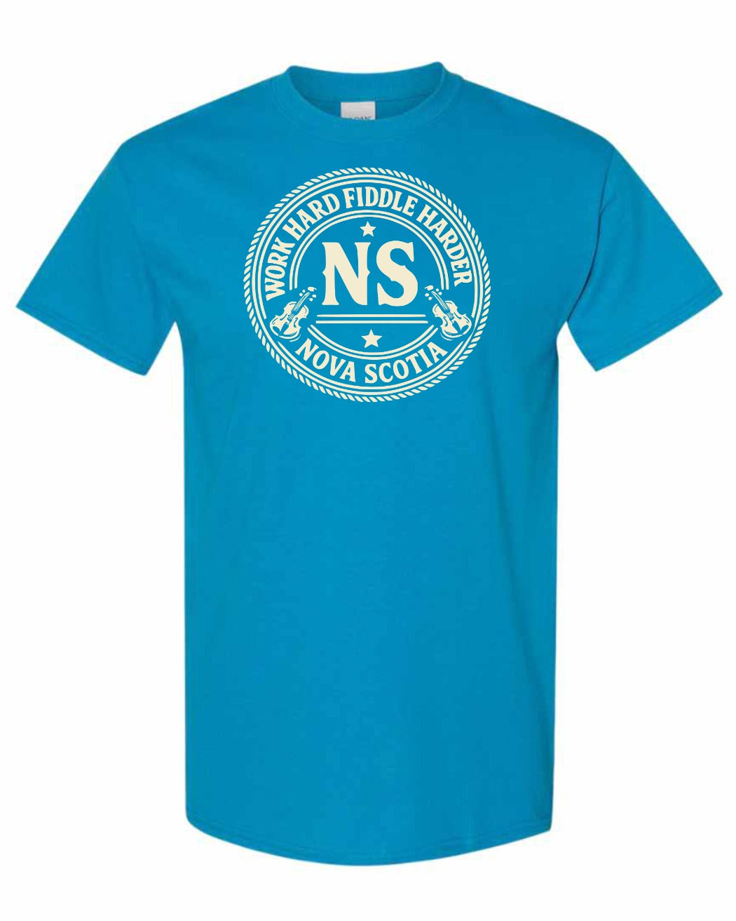 Work Hard Ns Men's Tee in Sapphire