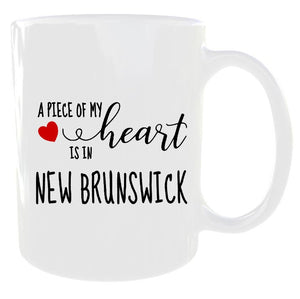 A Piece of my Heart New Brunswick Mug