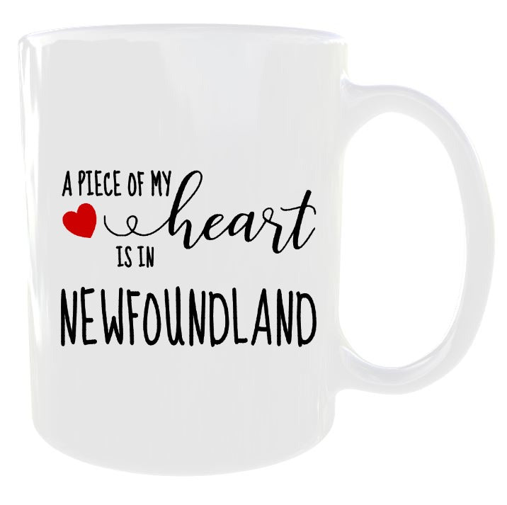 A Piece of my Heart Newfoundland Mug
