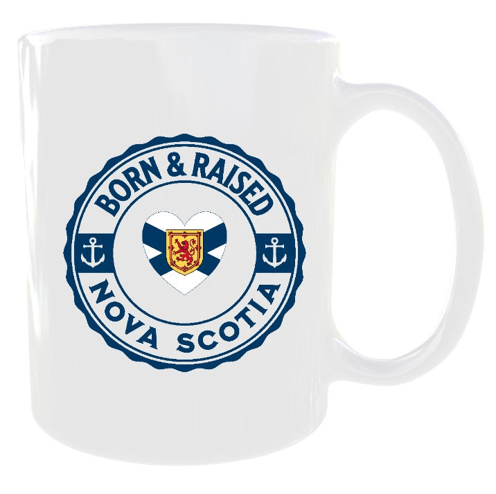 Born & Raised Heart Flag NS Mug
