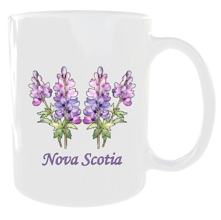 Lupins Nova Scotia Mug