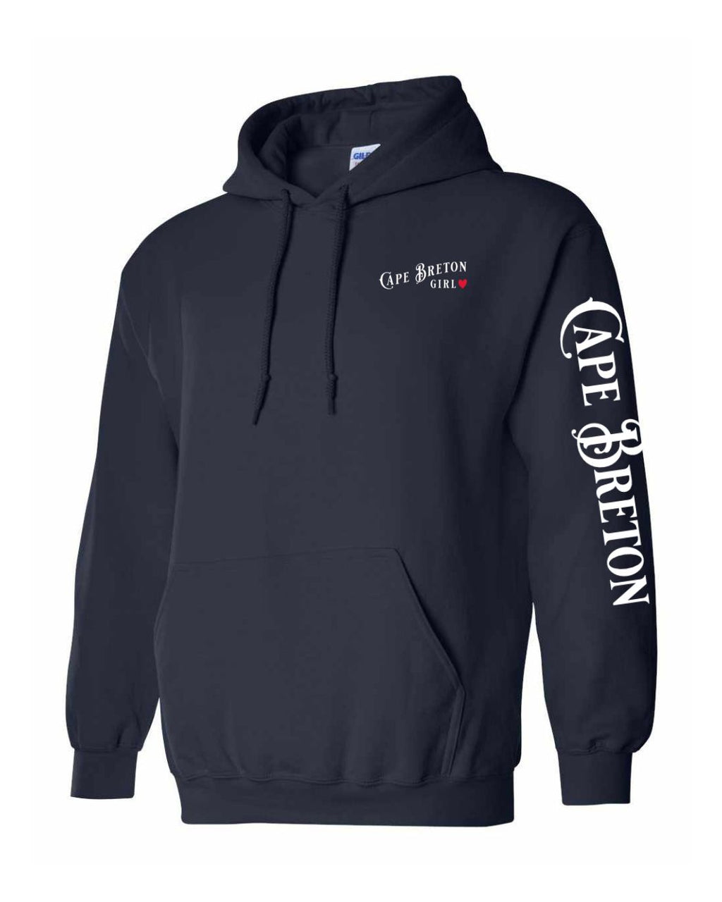CB Girl Red Heart Left chest and Sleeve Pullover Hoodie - Unisex