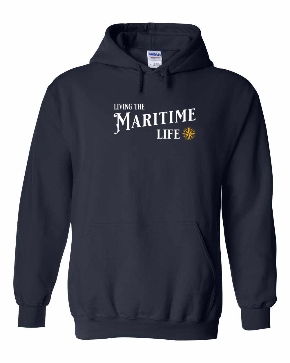 Living the maritime Life yellow Pullover Hoodie - Unisex