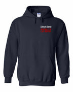 Living Alberta Made in CB Left Chest and Back Pullover Hoodie - Unisex