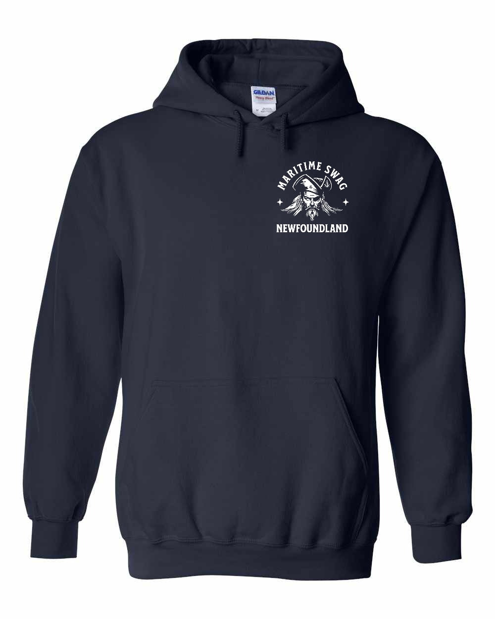 Maritime Swag NFLD Pirate Left Chest Pullover Hoodie - Unisex
