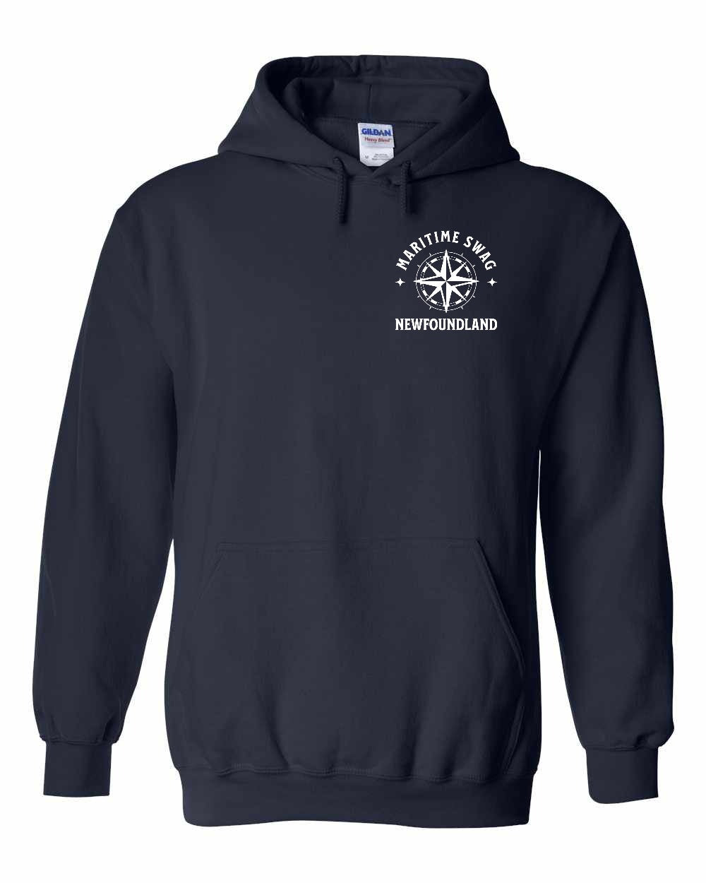 Maritime Swag NFLD Compass Left Chest Pullover Hoodie - Unisex