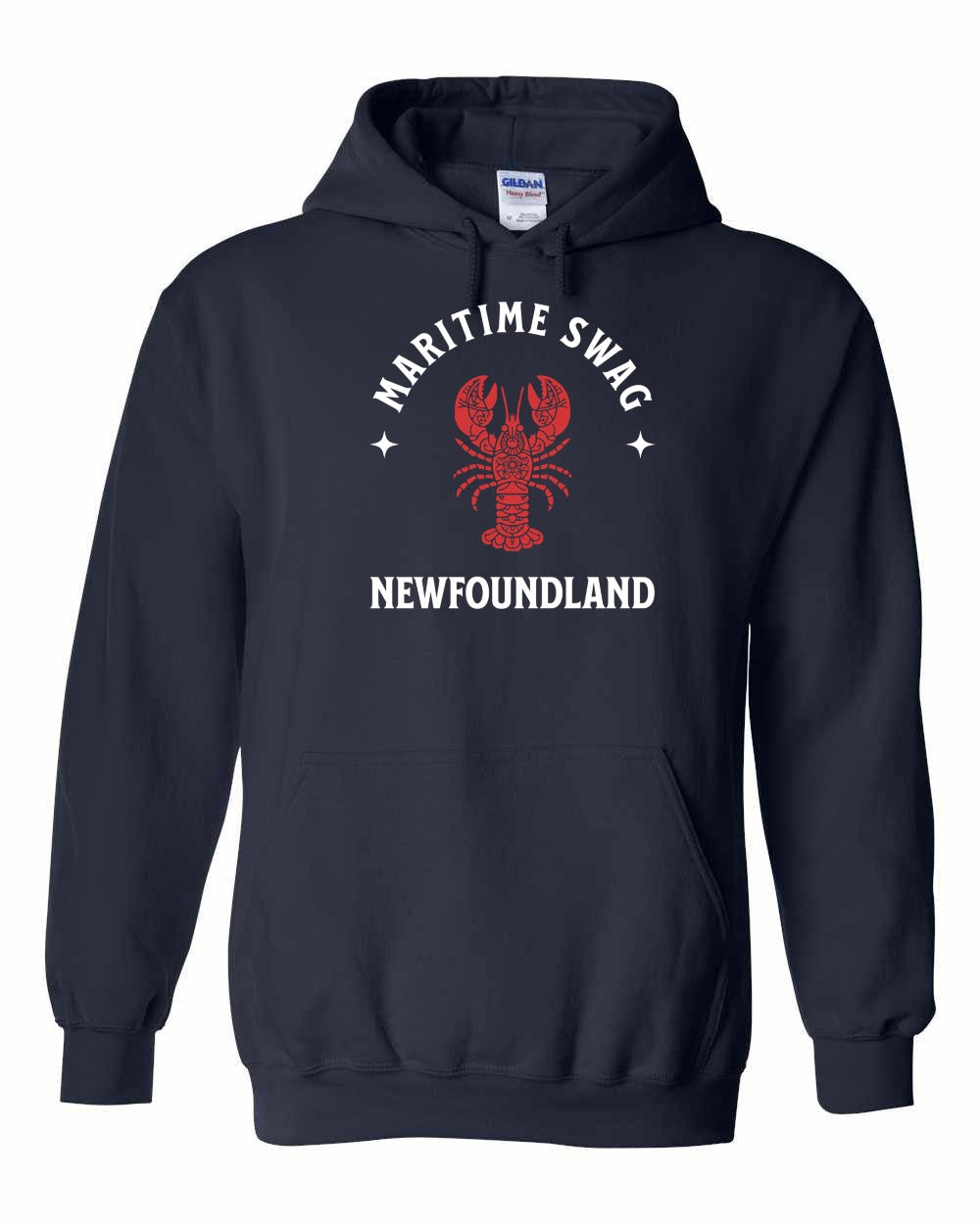 Maritime Swag NFLD Mandala Red Lobster Pullover Hoodie - Unisex