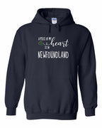 A piece of My heart in NFLD Tartan Heart Pullover Hoodie - Unisex