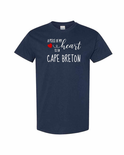 A piece of My heart in Cape Breton (Red Heart) Full Men's Tee